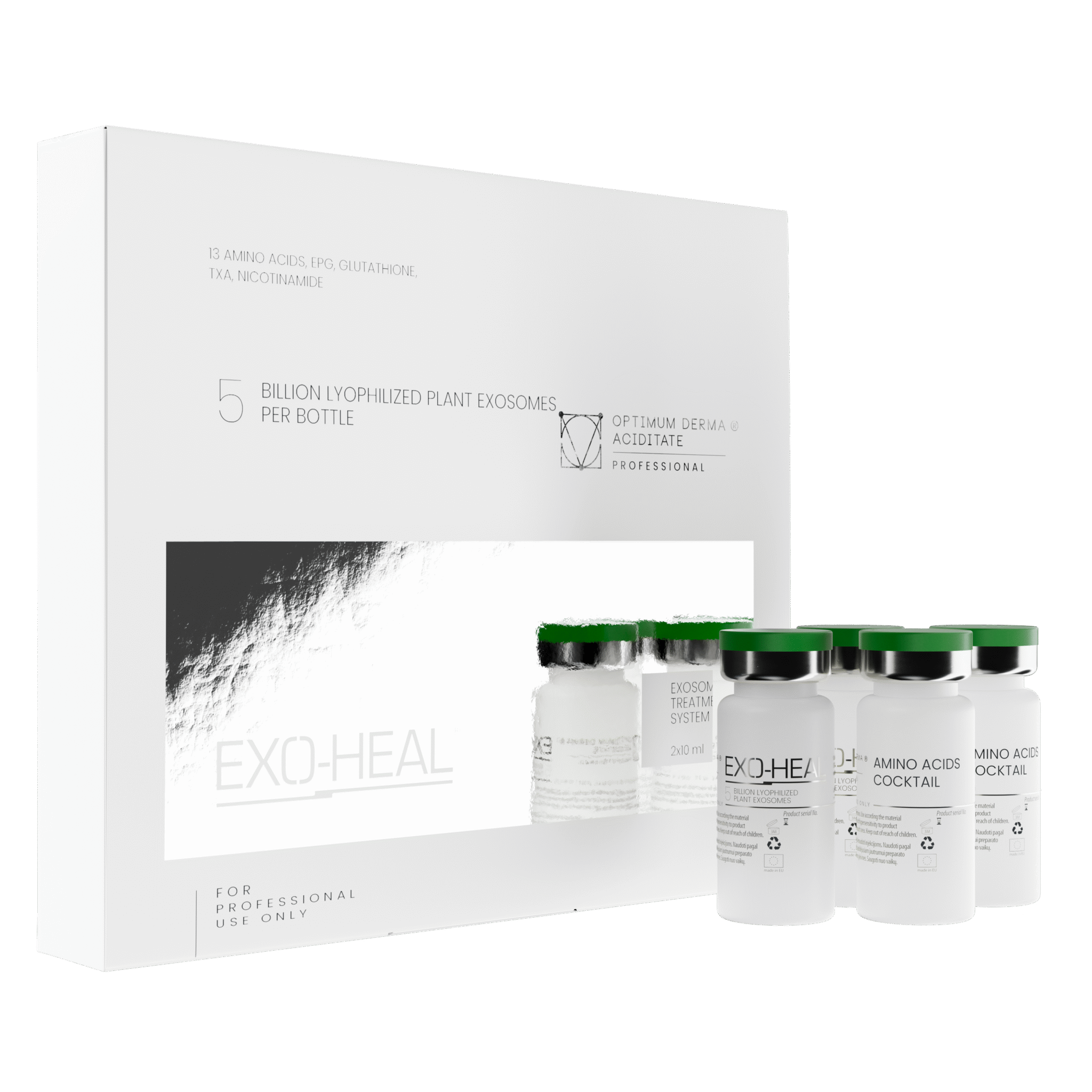 EXO-HEAL® LYOPHILIZED PLANT  EXOSOMES + AMINO ACIDS  TREATMENT SYSTEM