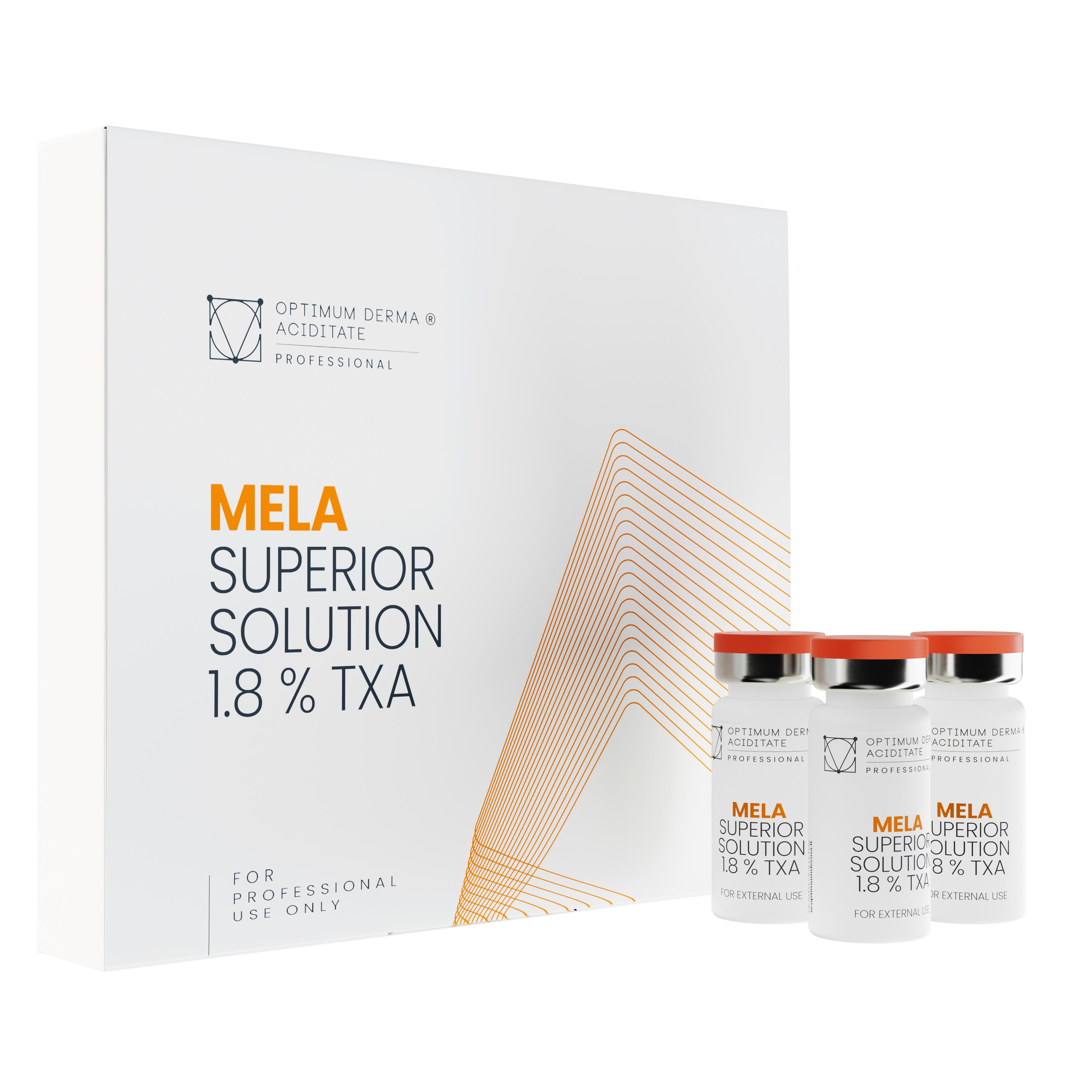 Set - mela superior solution 1,8 % TXA, 4x10 ml